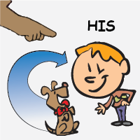 his